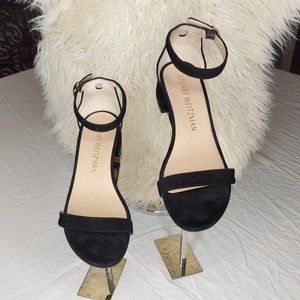 Stewart Wiseman Black One strap Sandal Size 10.5 Gently Worn